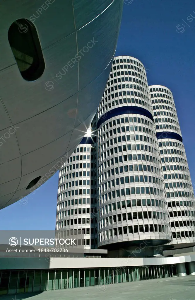 BMW headquarters in Munich, Bavaria, Germany, Europe