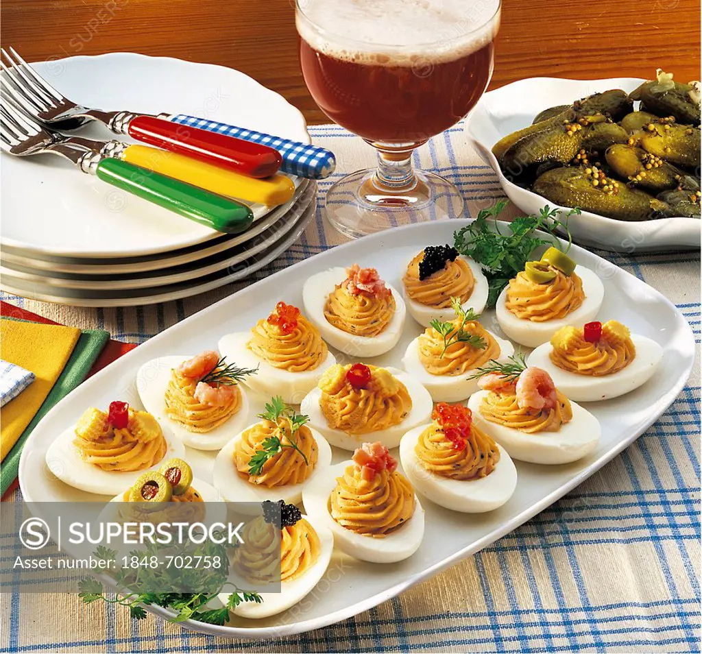 Berlin eggs with ham stuffing, Germany