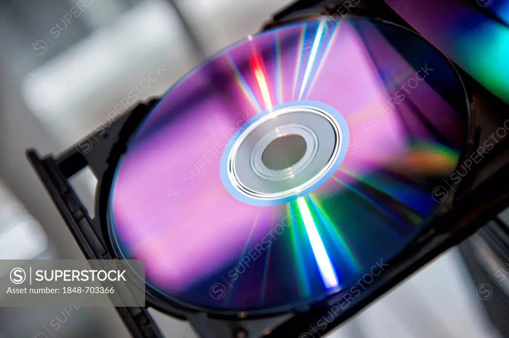 DVD in the DVD drive of a PC