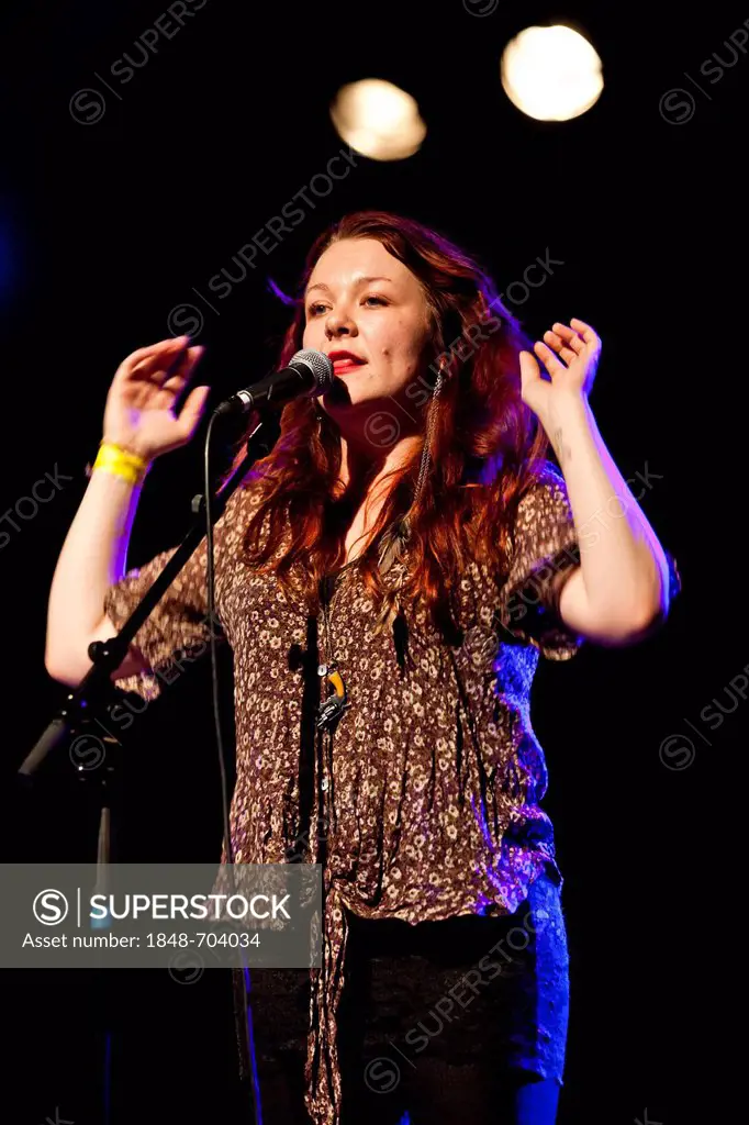 U.S. singer-songwriter Audra Mae performing live in the Schueuer Concert Hall, Lucerne, Switzerland, Europe