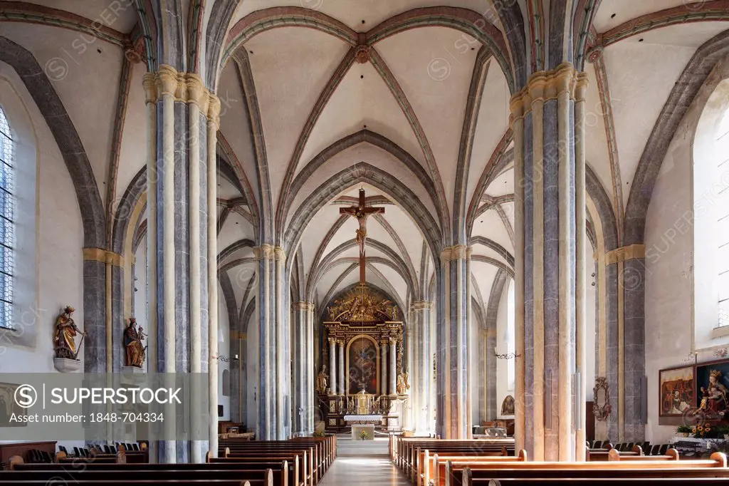 Collegiate church, Laufen an der Salzach, Rupertiwinkel, Upper Bavaria, Germany, Europe