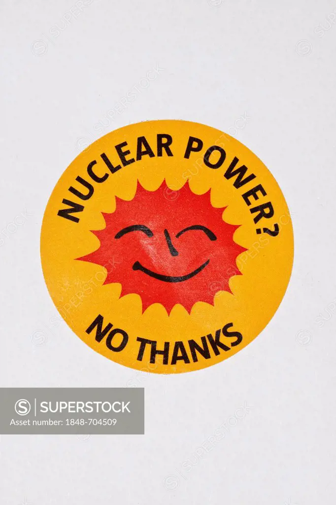 Sticker, Nuclear power No thanks