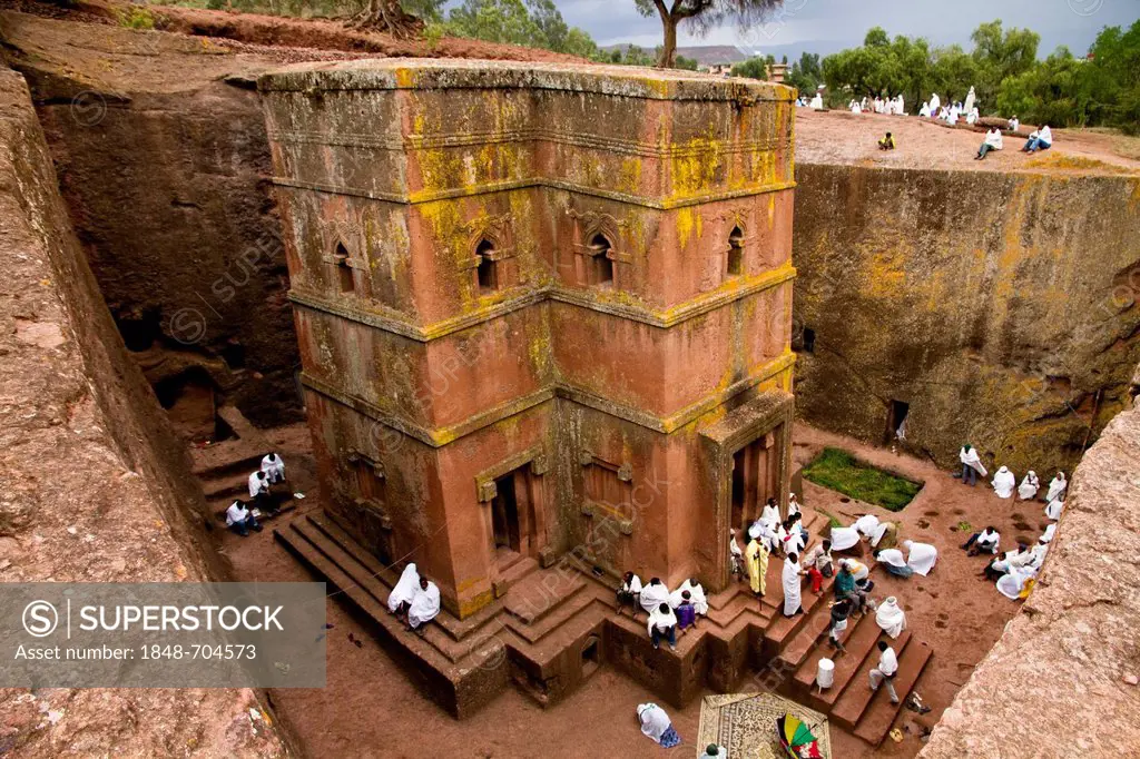 Bet Giyorgis Rock-Hewn Church, Lalibela, Ethiopia, Africa