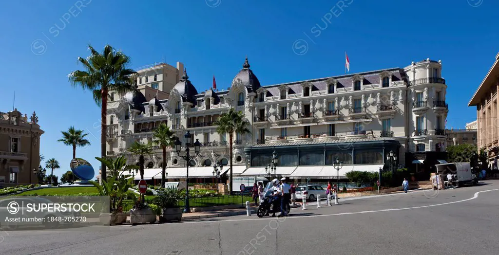 Hotel de Paris, Place du Casino, Monte Carlo, principality of Monaco, Monaco, Europe, PublicGround