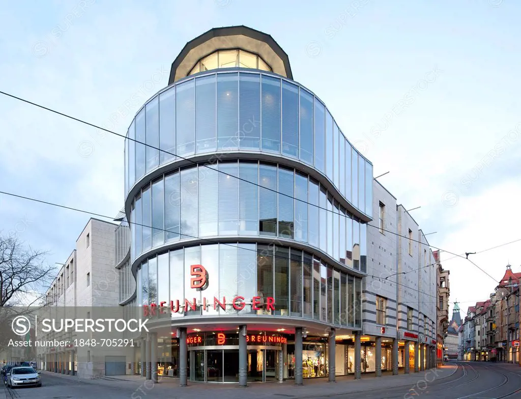 Breuninger clothing store, Erfurt, Thuringia, Germany, Europe, PublicGround