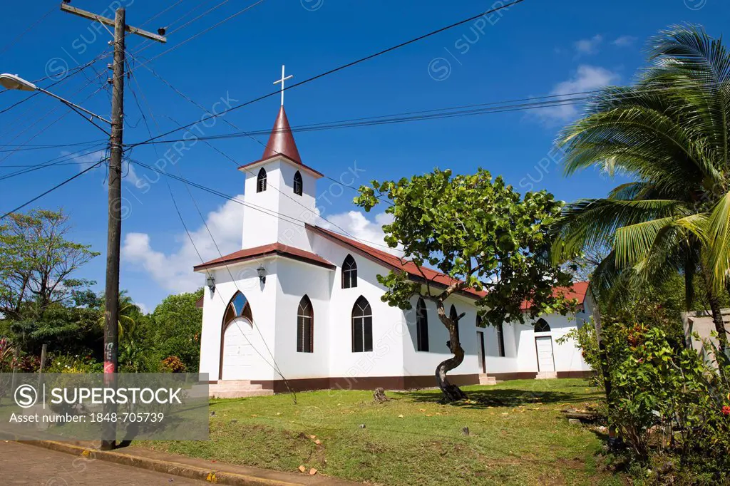 Church, Big Corn Island, Caribbean Sea, Nicaragua, Central America