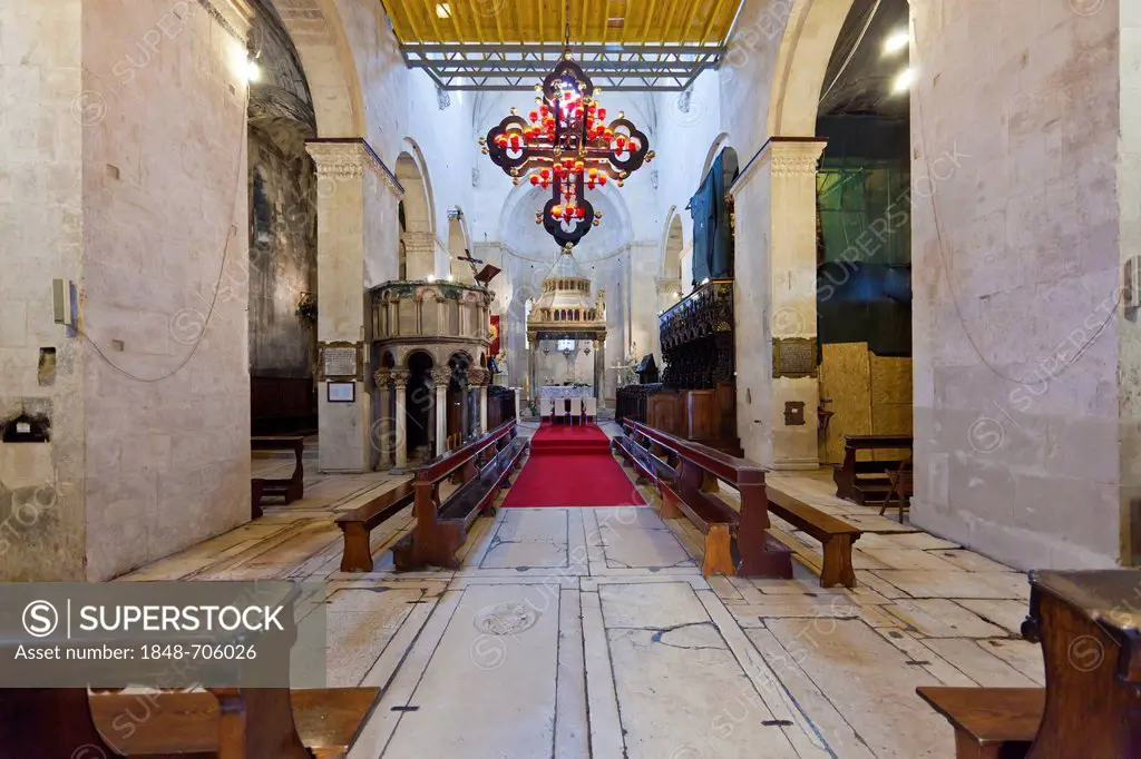 Cathedral of St. Lawrence, Cathedral Square, historic town centre, UNESCO World Heritage Site, Trogir, Split region, Central Dalmatia, Dalmatia, Adria...