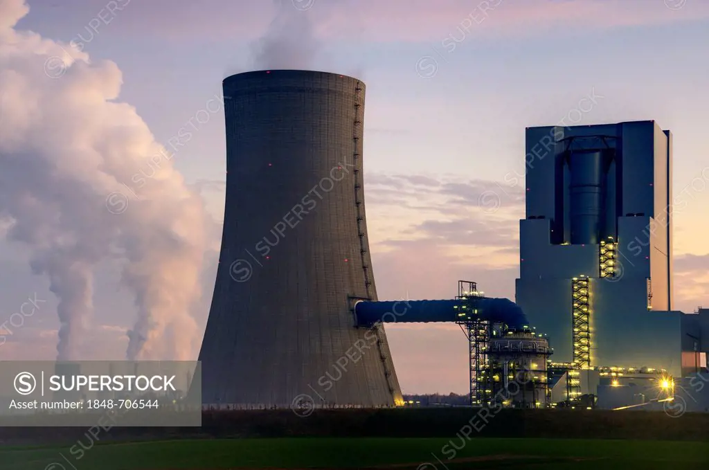 Braunkohlekraftwerk Neurath, lignite-fired power plant, Grevenbroich, North Rhine-Westphalia, Germany, Europe