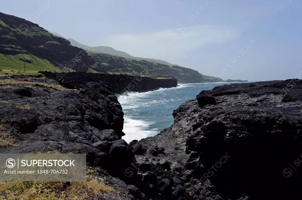 Coast of Ponta da Salina, Fogo, Cape Verde, Africa
