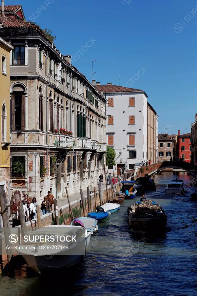 Fondamenta Santa Caterina, Cannaregio district, Venice, UNESCO World Heritage Site, Venetia, Italy, Europe