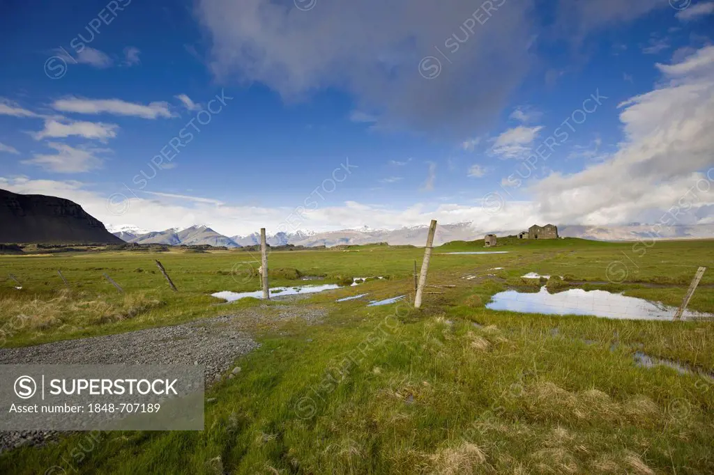 Abandoned farm, Iceland, Northern Europe, PublicGround