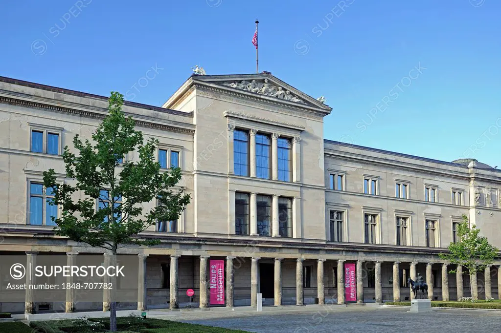 Main entrance, Neues Museum, New Museum, Museum Island, UNESCO World Heritage Site, Berlin-Mitte, Berlin, Germany, Europe, PublicGround