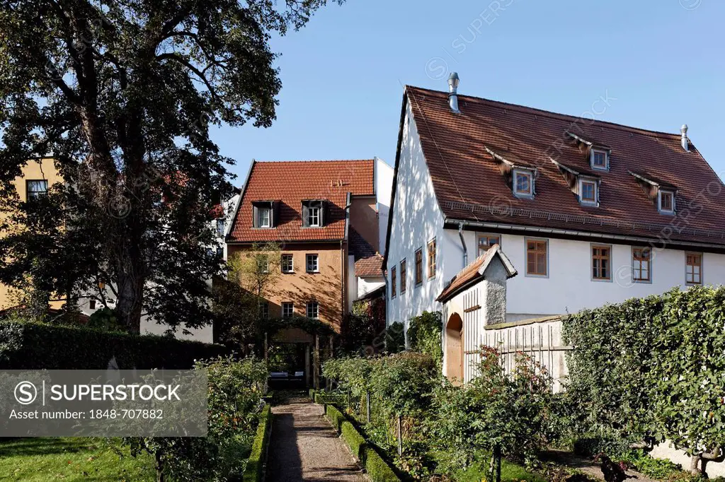 Krim-Krackow-Haus building, garden, Weimar, Thuringia, Germany, Europe