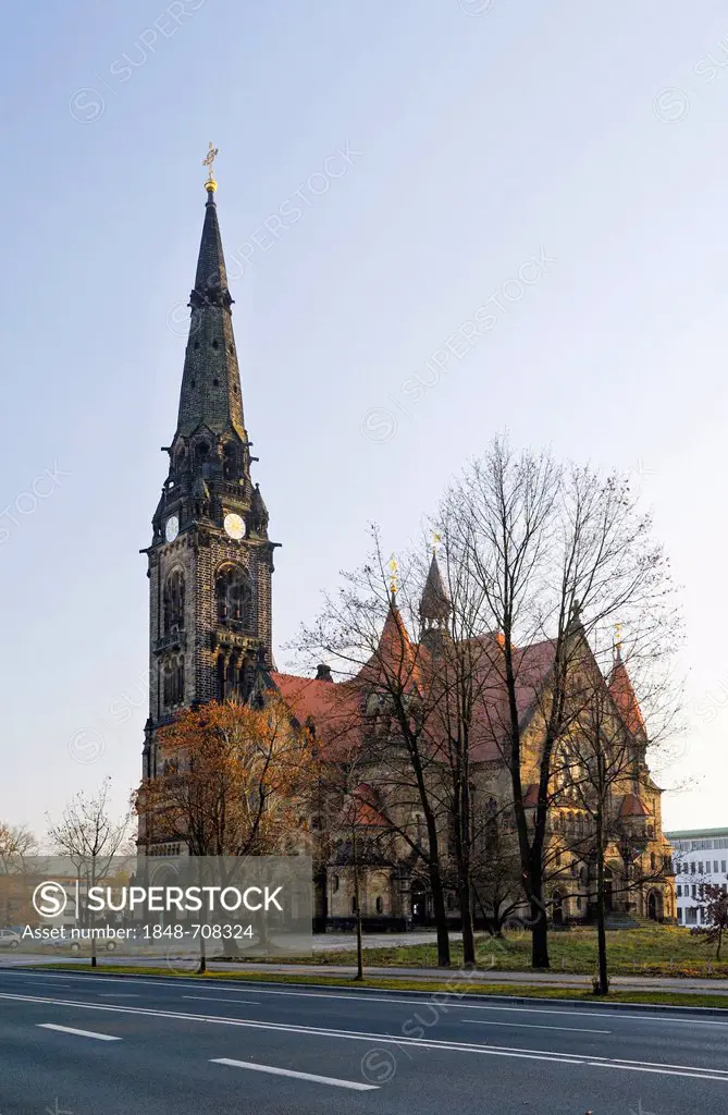 Catholic parish of St. Franziskus Xaverius, Garrison Church of St. Martin, Neustadt, Dresden, Saxony, Germany, Europe, PublicGround