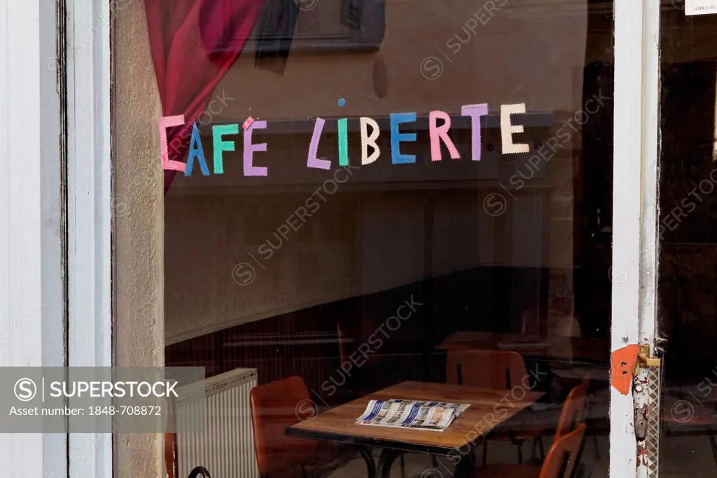 Cafe Liberte, Thiers, Puy de Dome, France, Auvergne, Europe