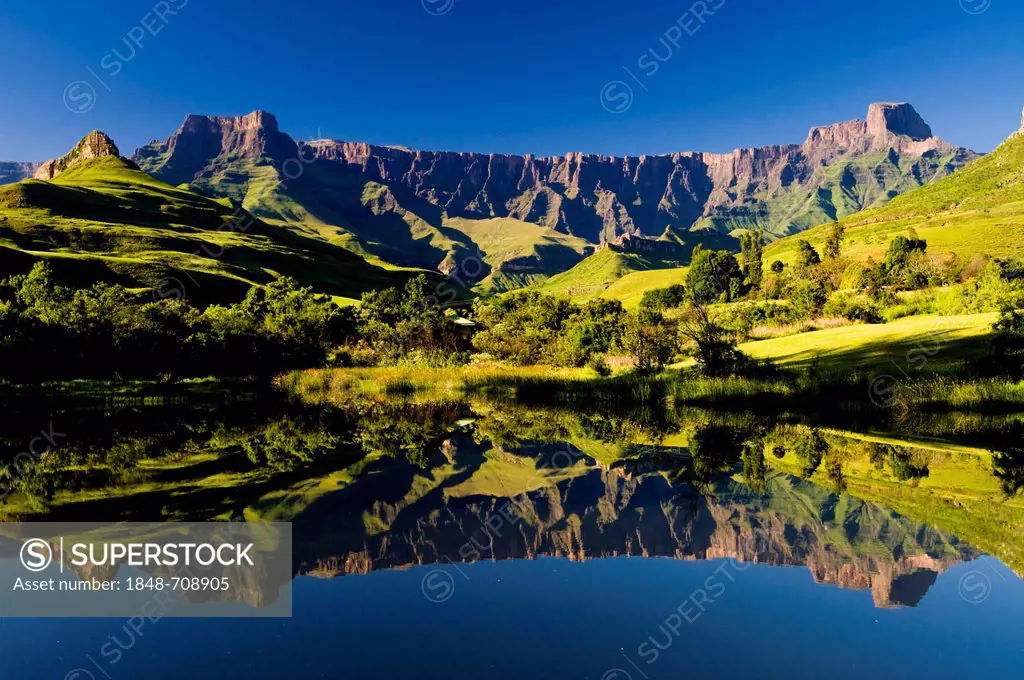 Amphitheatre, Royal Natal National Park, Drakensberge mountains, KwaZulu-Natal, South Africa, Africa
