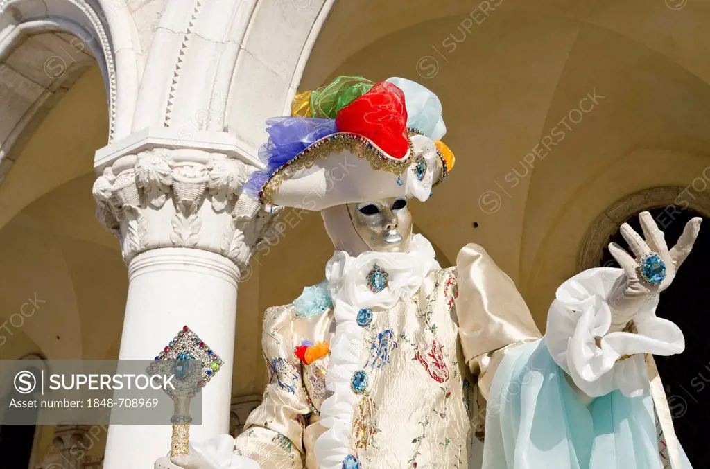 Venetian mask, Carnival of Venice, Venice, Veneto, Italy, Europe