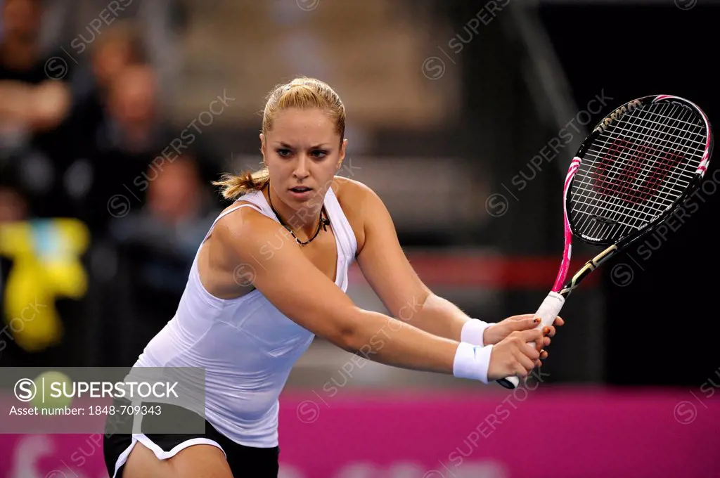 Sabine Lisicki, GER, international tennis match, Germany vs. Czech Republic, FedCup, Federations Cup, World Group 2012, Porsche Arena, Stuttgart, Bade...