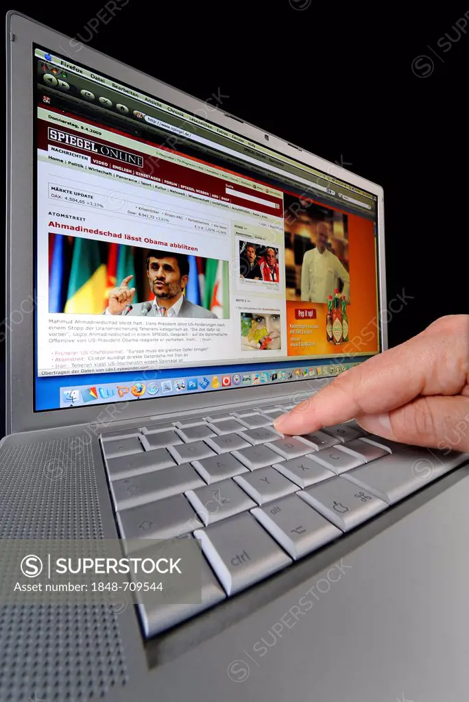 Laptop, PC, Spiegel Online - SuperStock