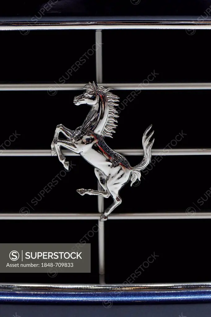 Cavallino rampante, Ferrari horse, Geneva Motor Show 2012, Geneva, Switzerland, Europe