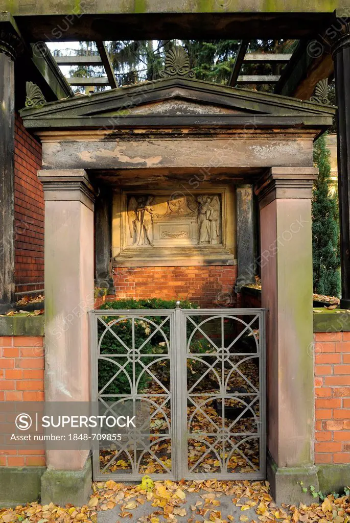 Grave of Martin Gropius, 1824 - 1880, a German architect and master builder, student of Karl Friedrich Schinkel and great-uncle of the founder of the ...
