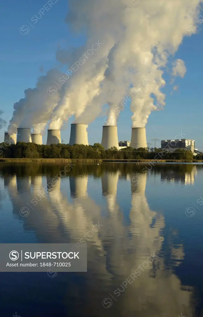 Lignite-fired power station, Jaenschwalde Power Station, Brandenburg, Germany, Europe