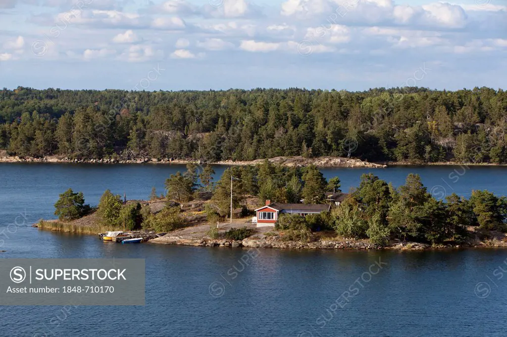 Little island in the Swedish archipelago, Baltic Sea, Sweden, Europe