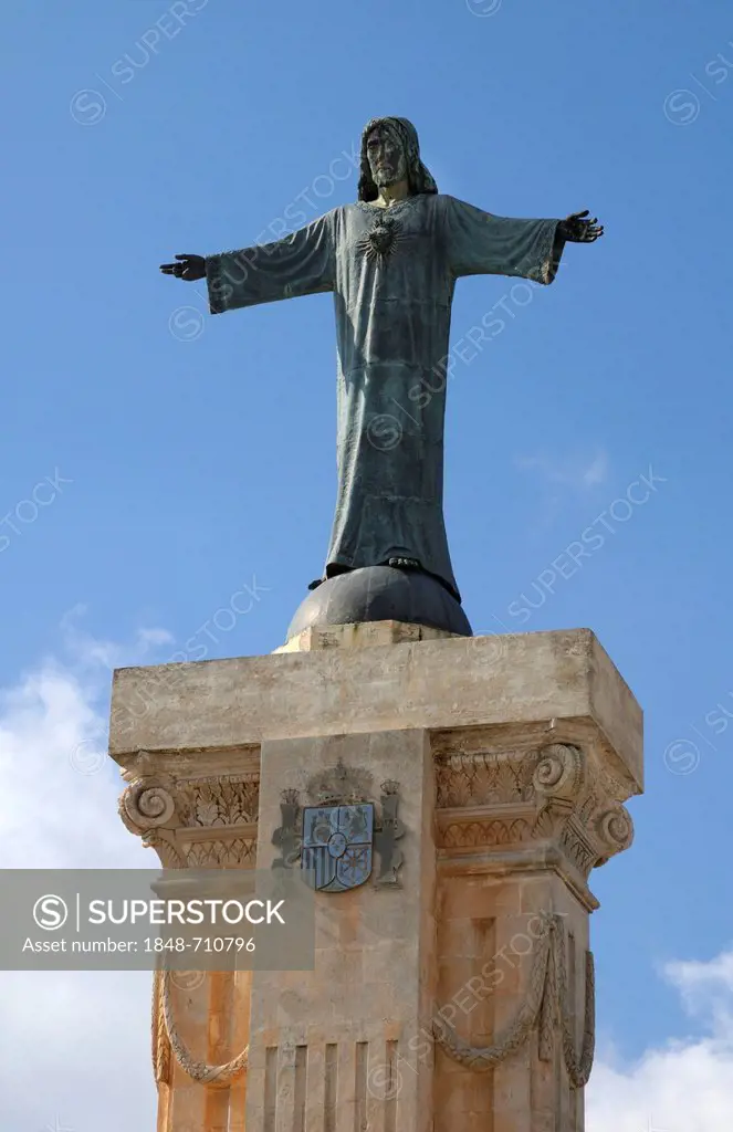 Statue of Christ in El Toro, Menorca, Balearic Islands, Spain, Europe