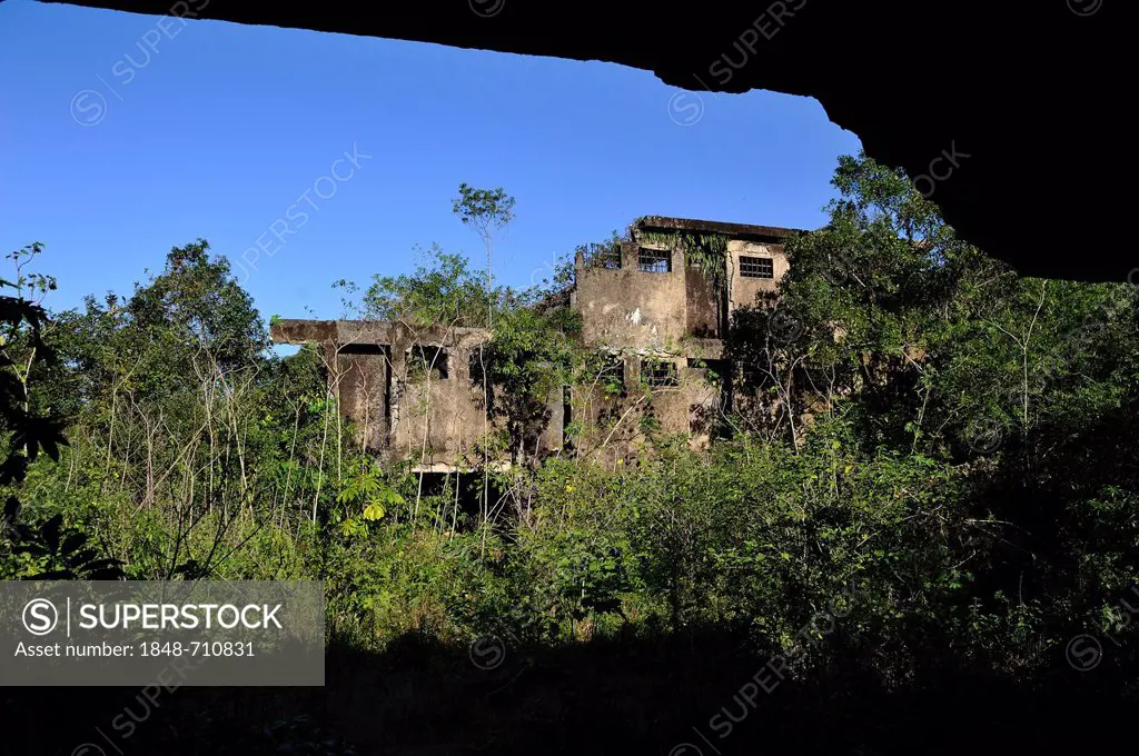 Ruins of the prison Colonia Penal Candido Mendes which was imploded after the end of the military dictatorship, since the coup of 1964 it had housed m...