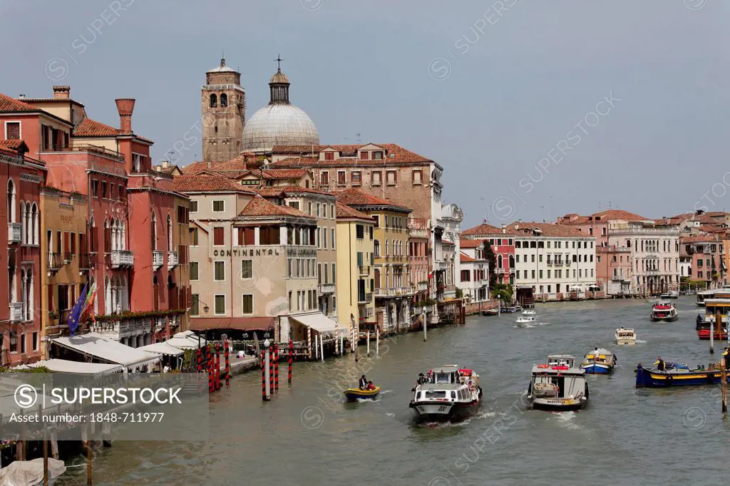 Cannaregio district, Canal Grande or Canale Grande, Venice, UNESCO World Heritage Site, Venetia, Italy, Europe