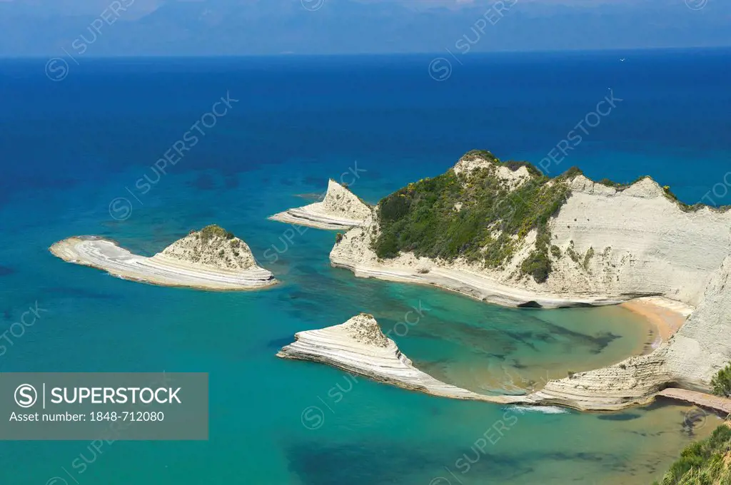 Cape Drastis near Sidari, Corfu, Ionian Islands, Greece, Europe