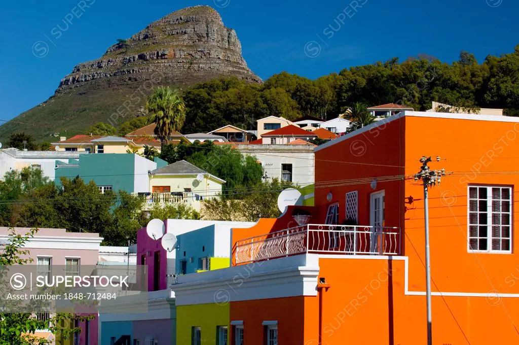 Colourful houses, Bo-Kaap district, Cape Town, Western Cape, South Africa, Africa