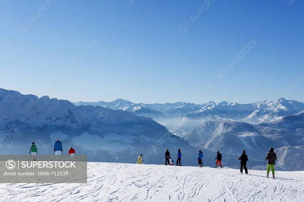 Tauplitz skiing area, Tauplitzalm alp, Bad Mitterndorf, Ausseerland, Salzkammergut, Styria, Austria, Europe