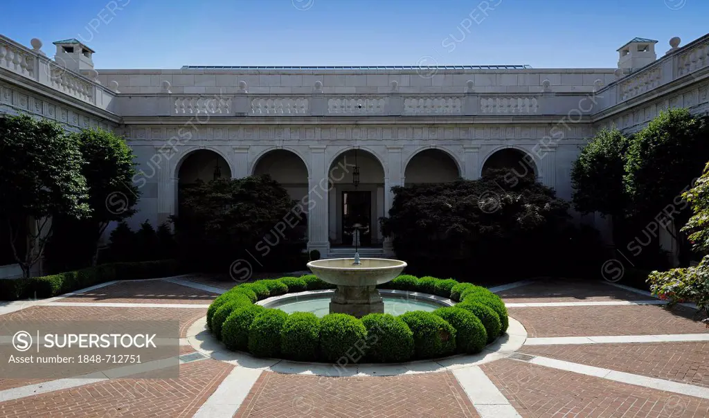 Courtyard, Freer Gallery of Art, museum, National Mall, Washington DC, District of Columbia, United States of America, USA