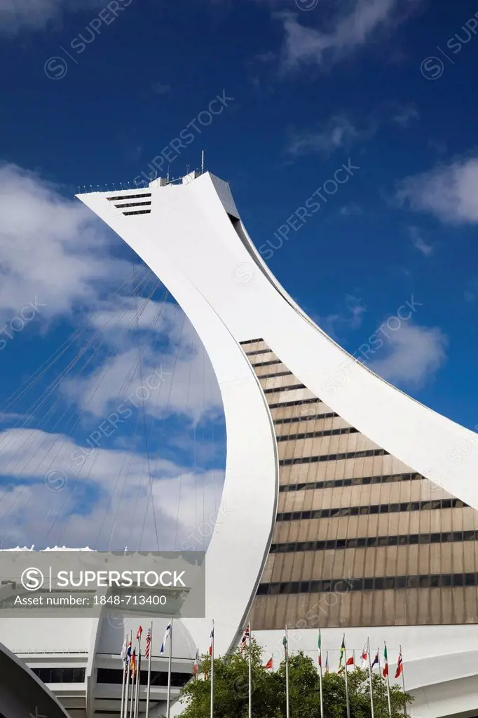 Olympic Stadium tower, Montreal, Quebec, Canada