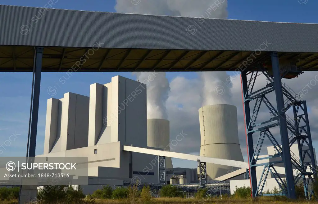 Lignite-fired power station at Lippendorf, Saxony, Germany, Europe
