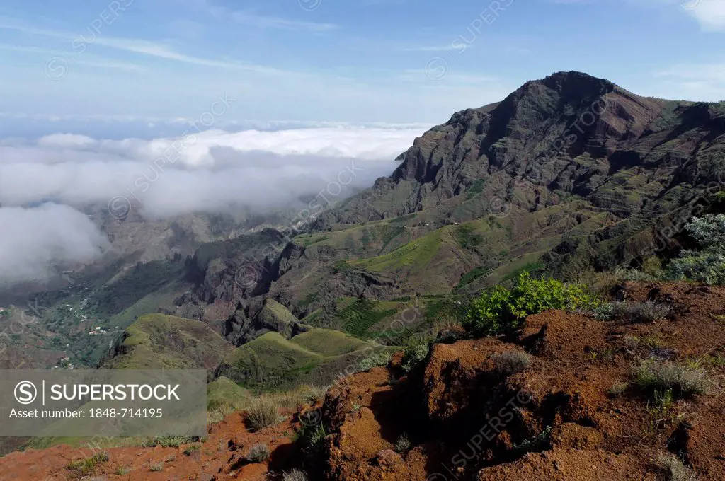 Mountains near Monte Espadana, Santo Antao, Cape Verde, Africa