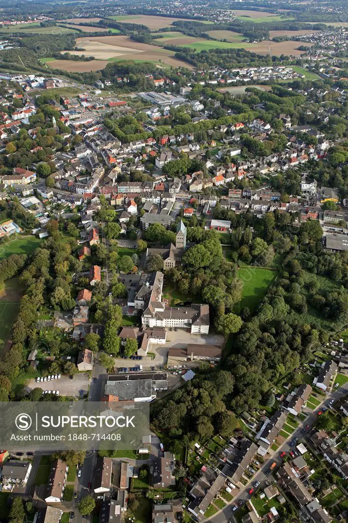 Aerial view, St. Maria-Hilf hospital, Bochum-Gerte, Bochum, Ruhr Area, North Rhine-Westphalia, Germany, Europe