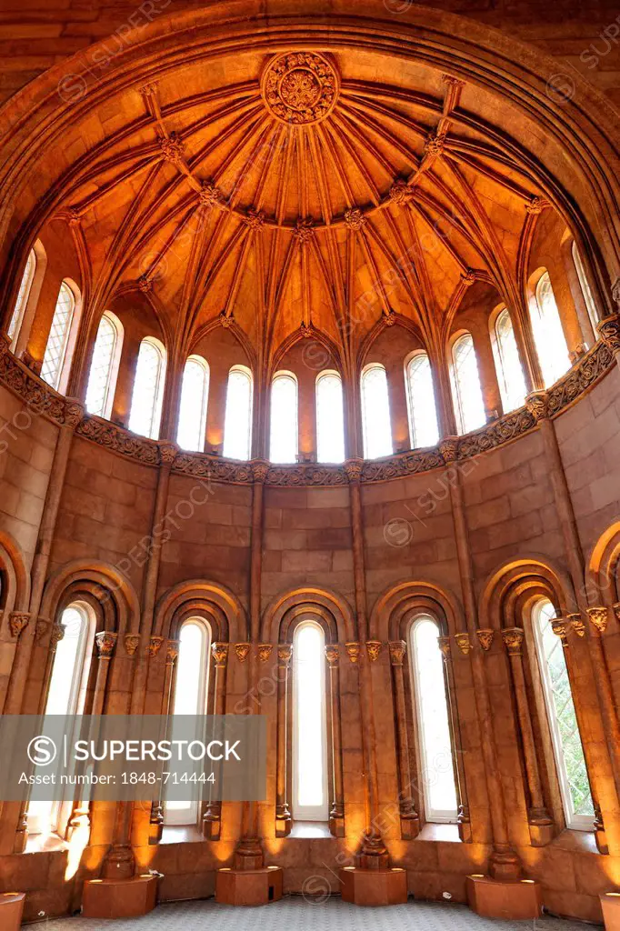 Interior view, The Commons, Smithsonian Institution Building, admin building and museum, commonly known as The Castle, National Mall, Washington DC, D...