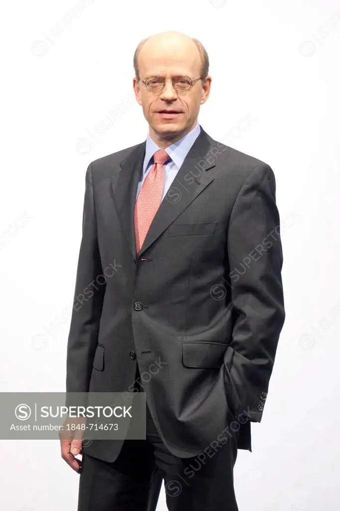 Nikolaus von Bomhard, CEO of the Munich Re insurance company, during the press conference on financial statements on 13.3.2012 in Munich, Bavaria, Ger...