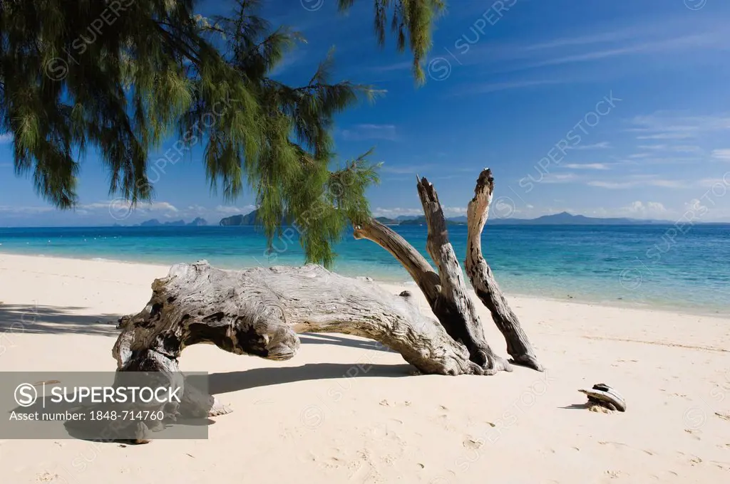 Sandy beach in the Had Chao Mai National Park, Ko Kradan, Koh Kradan, Trang, Thailand, Southeast Asia, Asia