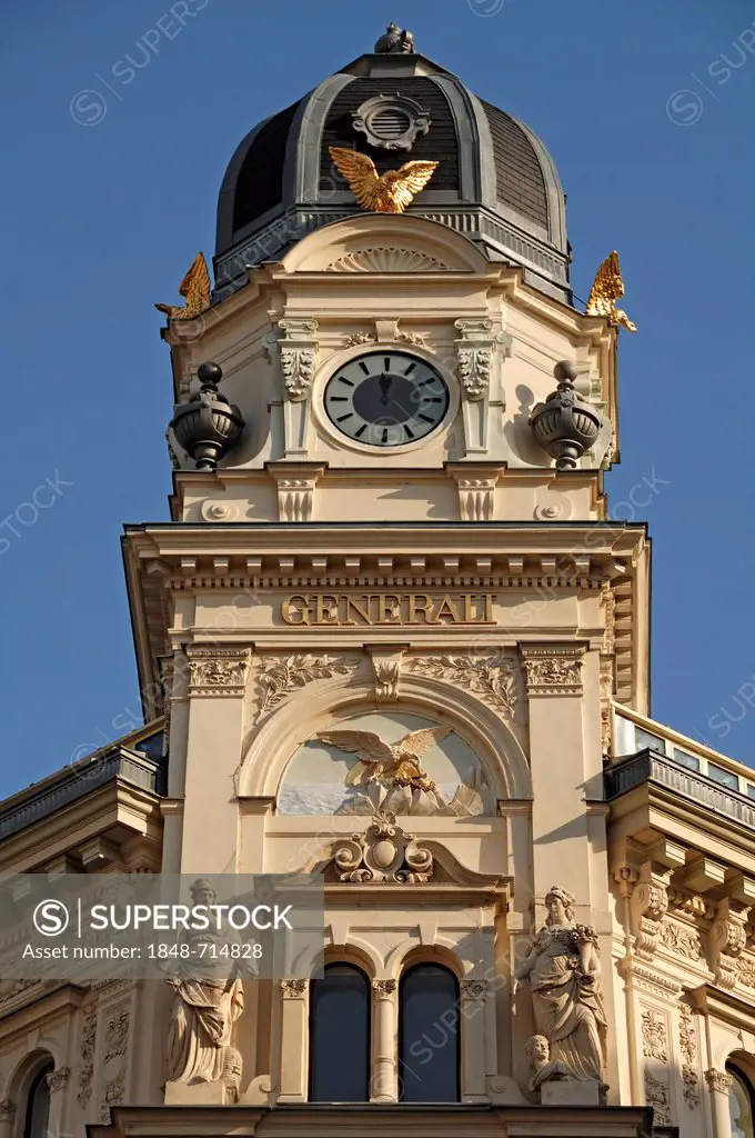 Building, late 19th Century, headquarters of Generali Insurance, Graben, Vienna, Austria, Europe