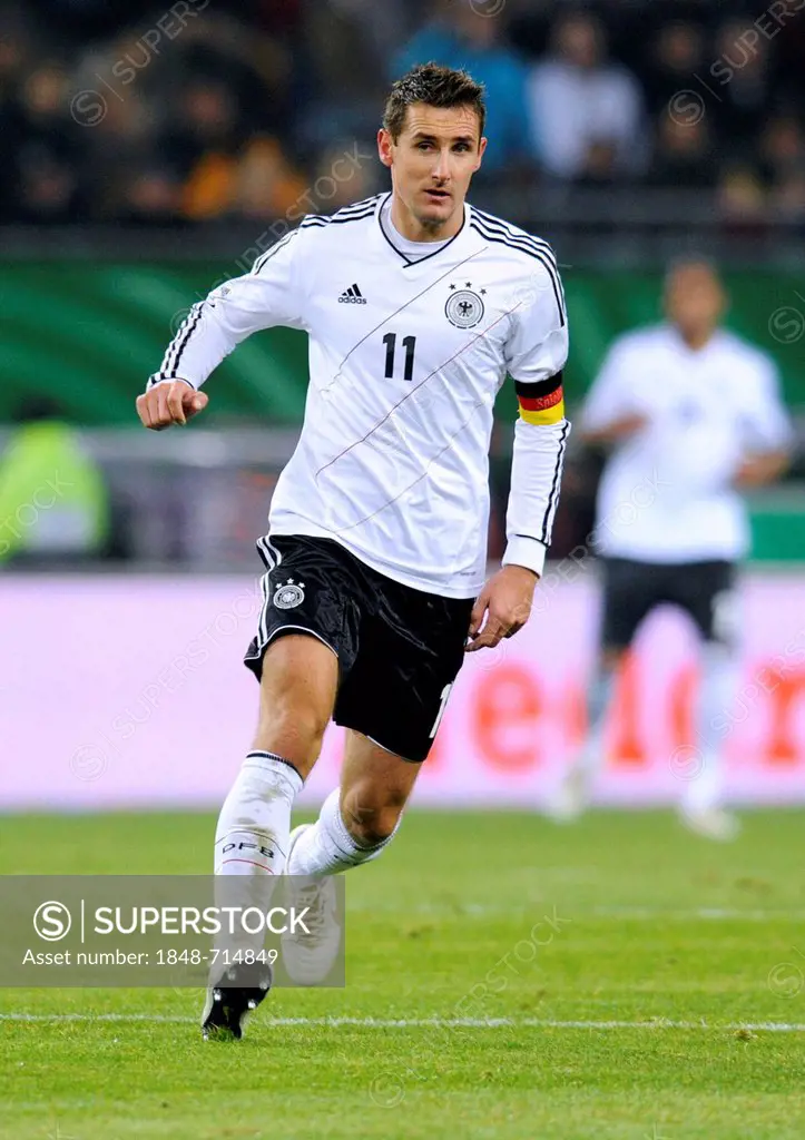 Miroslav Klose, Germany, international football match, friendly match, Germany - Netherlands 3:0, Imtech Arena, Hamburg, Germany, Europe