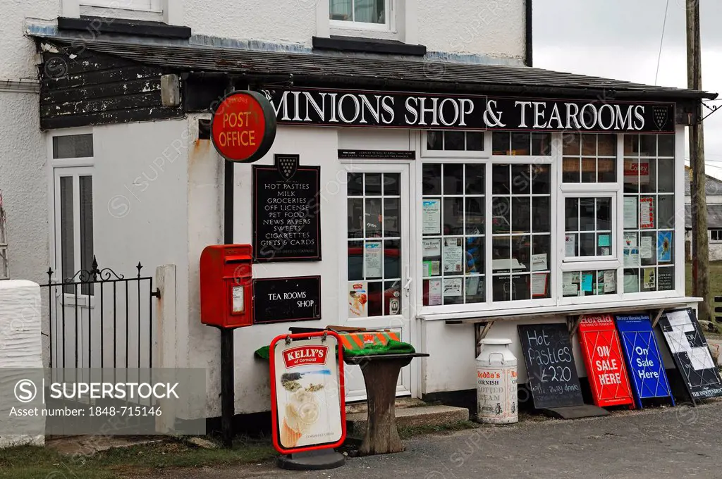 Post office, shop and tea rooms in Minions, Dartmoor, Cornwall, England, United Kingdom, Europe