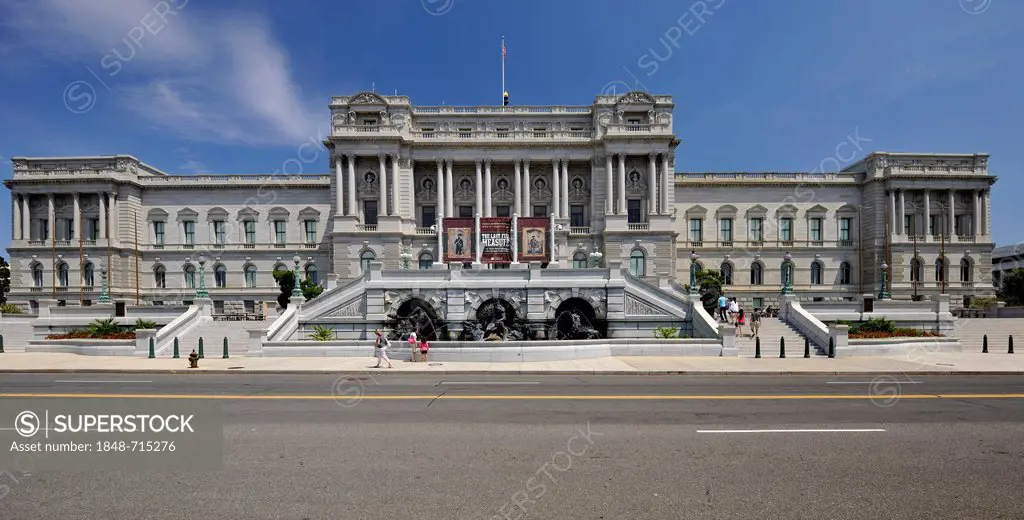 The Jefferson Building, Library of Congress, Capitol Hill, Washington DC, District of Columbia, United States of America, USA, PublicGround