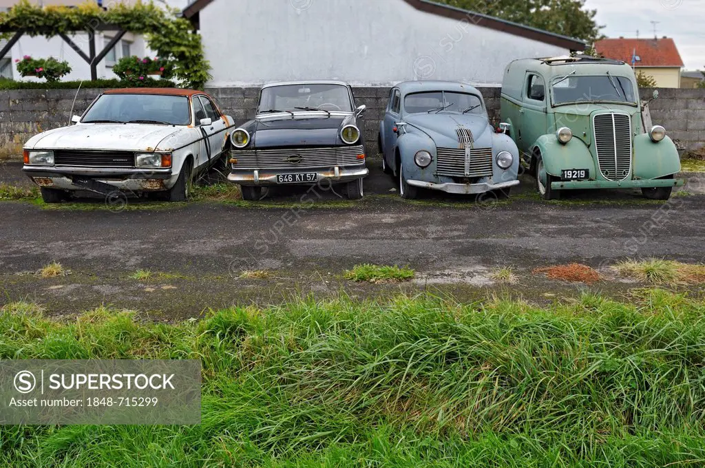 Vintage cars, Youngtimer collection in Wochern, Saarland, Germany, Europe