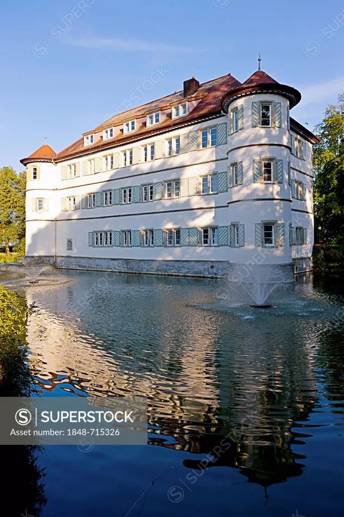 Bad Rappenau moated castle, Baden-Wuerttemberg, Germany, Europe, PublicGround