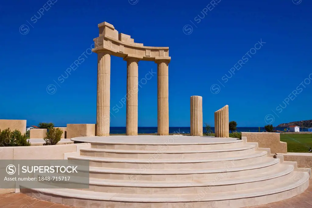 Open air stage, Sentido Apollo Blue Hotel in Faliraki, Rhodes, Greece, Europe