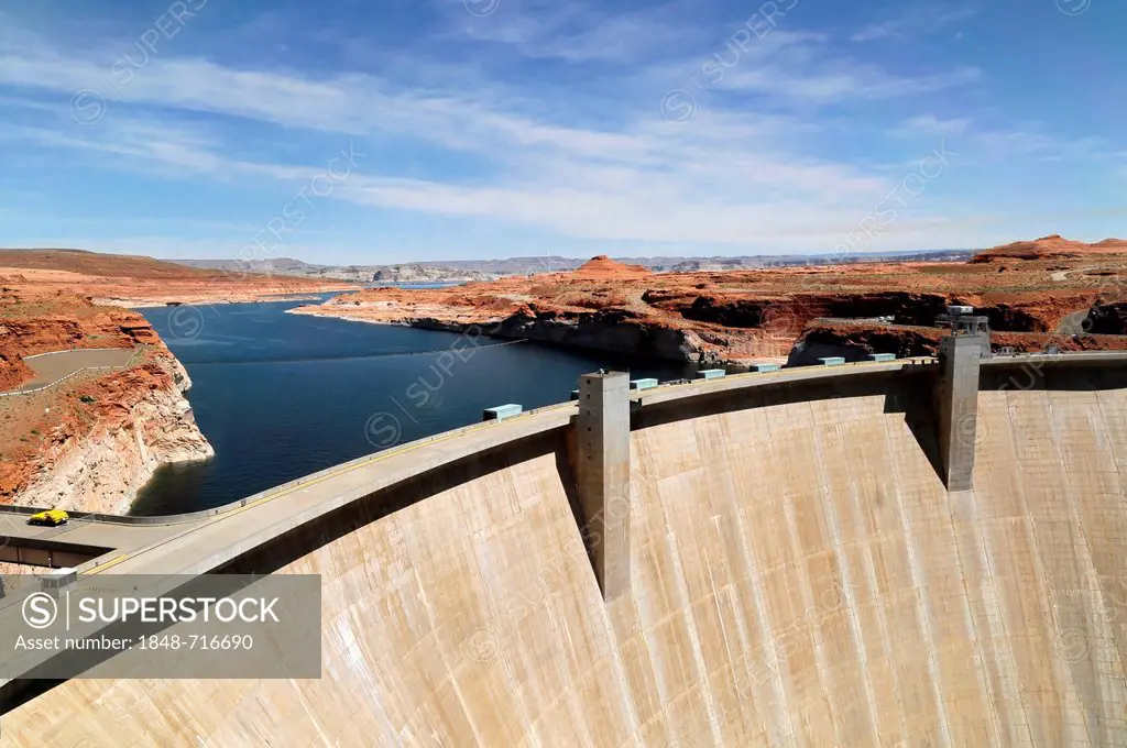 Glen Canyon Dam, Lake Powell Dam, Arizona, USA, North America