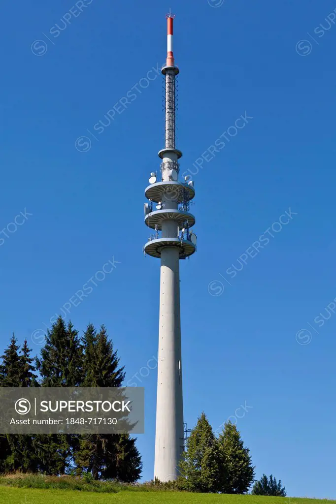 Hohenpeissenberg transmitter, Upper Bavaria, Bavaria, Germany, Europe, PublicGround